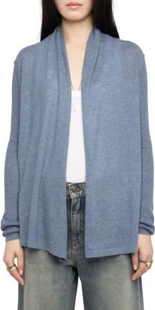 Zadig&Voltaire Robyn Open Front Cashmere Cardigan in Sixtine at Nordstrom, Size X-Small