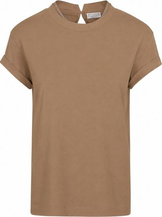 Brunello Cucinelli Brown Round Neck T-Shirt
