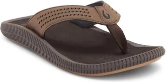 Olukai Ulele Flip Flop in Dark Java/dark Java at Nordstrom, Size 10