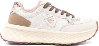 Blauer Lynn 01 panelled sneakers - White
