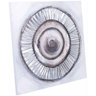 Wanderlust Deco Wanderlust Deco - Cuadro Con Relieve Pintado A Mano 80x80x3