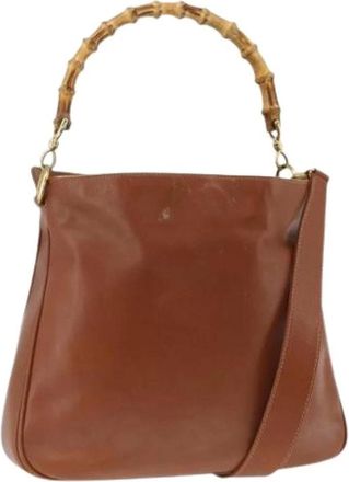Gucci Pre-owned Handbags, female, Brown, Size: ONE SIZE Pre-owned Vintage Hand Bag