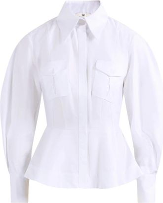 Elisabetta Franchi Mujer, Blusas y Camisas, Blanco, Talla: M