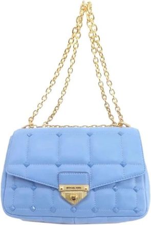 Michael Kors Pre-owned Shoulder Bags, female, Blue, Size: ONE SIZE Pre-owned Shoulder Bag