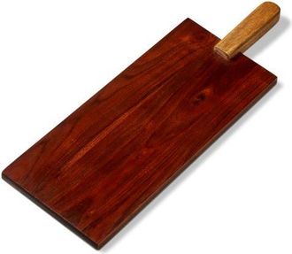 Tag Verge Paddle Board Natural Mango Wood Everyday Serving Tray in Black at Nordstrom