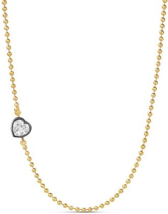 SHYMI Asymmetric Pendant Necklace in Gold - Heart at Nordstrom, Size 16