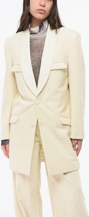 Maison Margiela MM0 Blazer a 2 Bottoni in Lana con Tasche ad Aletta Maison Margiela