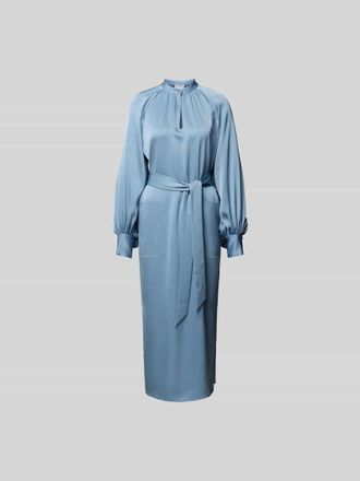 Filippa K Midikleid mit Raffungen in Hellblau, Gr&ouml;&szlig;e 34