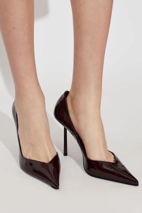 Le Silla Vivienne Leather Heeled Shoes, Womens, Burgundy