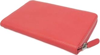 Chanel Pre-owned Vintage Portemonnee - Dames - Vintage Accessoires - Roze - ONE Size - Leer - Vintage