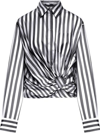 Sportmax PALMIZI CROPPED COTTON SHIRT WITH FRONT KNOT - Sportmax - Woman