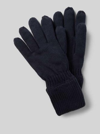 Camel Active Handschuhe mit geripptem Abschluss in Marine, Gr&ouml;&szlig;e L