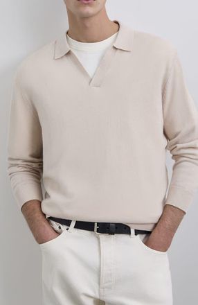 Scalpers New Moller Polo Tricot in Cream at Nordstrom, Size Xx-Large Eu
