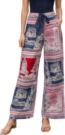 Fate Womens World Traveler Pants In Blue