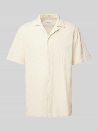 Pepe Jeans London Freizeithemd mit Reverskragen Modell ANSEL in Weiss, Größe XL