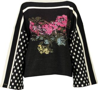 Blugirl Black Acrylic Women Womens Sweater