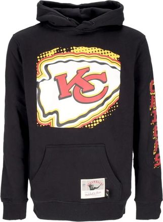 Mitchell & Ness Kansas City Chiefs Zwarte Hoodie - Heren - Hoodies - Zwart - M - Katoen - Hoodies & sweatvesten