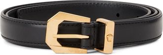 Versace Medusa Heritage leather belt - men - Calf Leather - 115 - Black