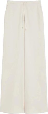 Max Mara Broeken, Dames, Beige, 2Xs, Wol, Denaro Pants