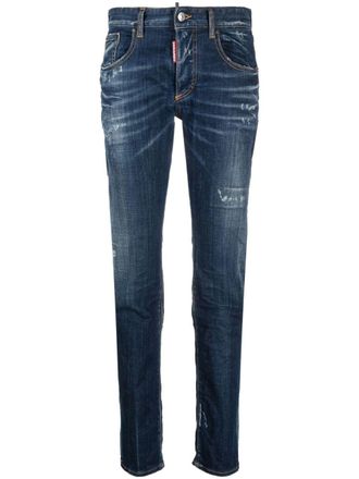 Dsquared2 Jeans skinny 24/7 con effetto vissuto - Blu