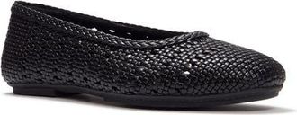 FitFlop Delicato Woven Ballerinas Flats in All Black at Nordstrom, Size 10