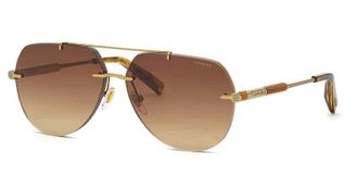 Chopard Brown Gradient Pilot Mens Sunglasses SCHG37 08FF 63