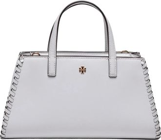 Tory Burch Emerson Whipstitch Tote - Dames - Handtassen - Wit - ONE Size - Leer - Tassen