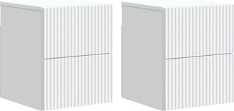 vidaXL Mesita De Noche De Pared 2 Uds. 33 X 34,5 X 40 Cm Vidaxl