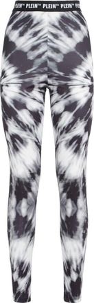 Philipp Plein Broeken, Dames, Zwart, 2Xl, Polyester, Leggings Tie Dye