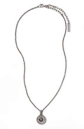 Versace Medusa Crystal Pendant Necklace in Palladium 82 Crystal at Nordstrom