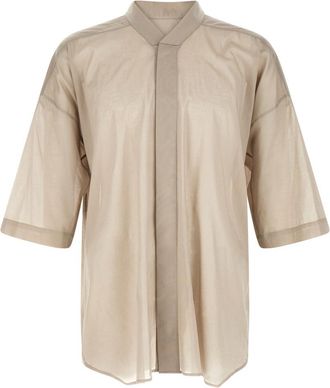 Rick Owens Grey Jumbo Faun Shirt