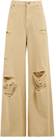 Aniye By Stijlvolle Damesbroek - Dames - Wijde Broeken - Beige - W25 - Broeken