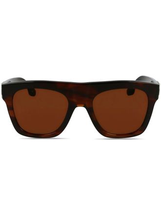 Victoria Beckham square-frame sunglasses - Brown
