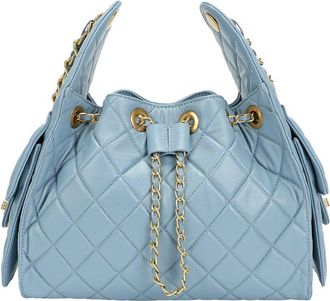 Tiffany & Fred Quilted Sheepskin Leather Shoulder Bag