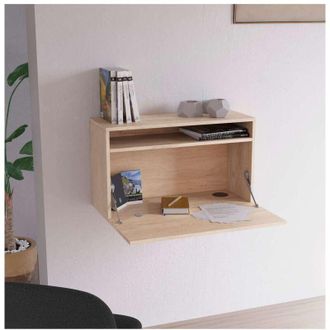 HERDASA Herdasa - Escritorio Suspendido Modelo 628 Color Roble 44x75x30 (alto X Ancho X Fondo)