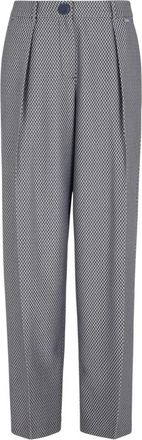 A|X Armani Exchange Geruite Racingstijl Damesbroek - Dames - Broeken - Grijs - XS - Polyester - Broeken