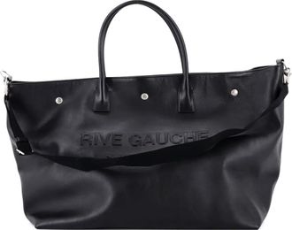 Saint Laurent Rive Gauche Shopper Embossed Leather Maxi tote bag - Nero