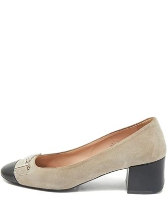 Tod's Double T suede pumps - Neutrals