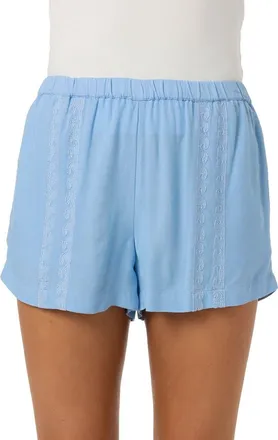 O'Neill Farren Linen Blend Shorts in Blue Glass at Nordstrom, Size Medium