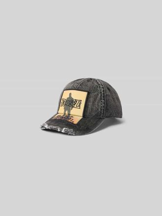 Diesel Basecap in Denim-Optik in Dunkelgrau, Gr&ouml;&szlig;e 1