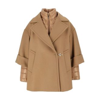 Fay Mantella in Lana e Cashmere - - Coats - Donna - Beige - M