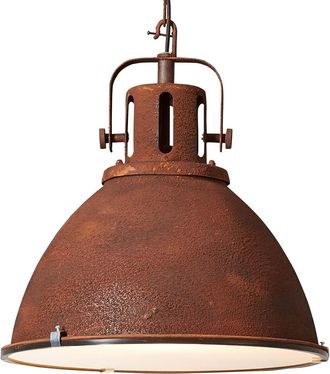 Brilliant home24 Brilliant Pendelleuchte Jesper I Stahl Rostbraun Industrial 47x144x47 cm (BxHxT) 1-flammig E27 60W