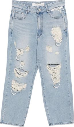 Kimhekim pearl embellished jeans - Blue