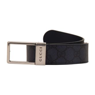 Gucci Accessoires, Heren, Zwart, 95 CM, Leer, Leren Riem