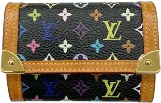 Louis Vuitton Pre-owned Wallets, female, Multicolor, Size: ONE SIZE Pre-owned Canvas Wallet
