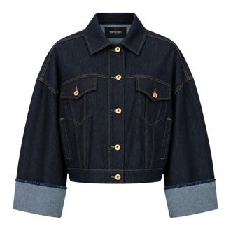 Twinset Chaqueta Vaquera Trucker - Jackets - Mujer - Azul - XS