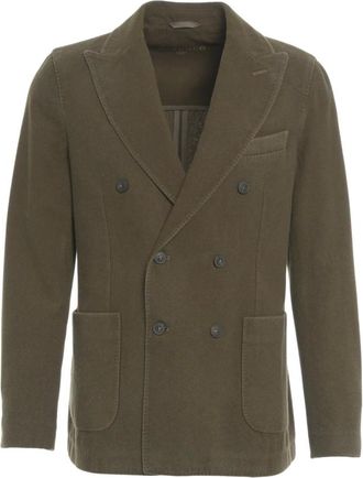 Circolo 1901 Jassen, Heren, Bruin, M, Wol, Groene Dubbel-Borst Blazer