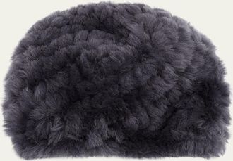 Pologeorgis Dyed Shearling Skully Hat