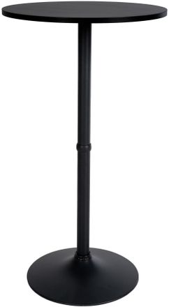 Clp Mesa alta redonda para 4 personas en Madera Negro/negro