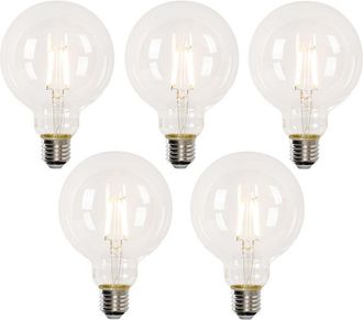 LUEDD Set di 5 Lampadine led Smart E27 G95 4.5W 470lm 2700-6500K - Luedd